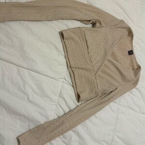 Beige crop top